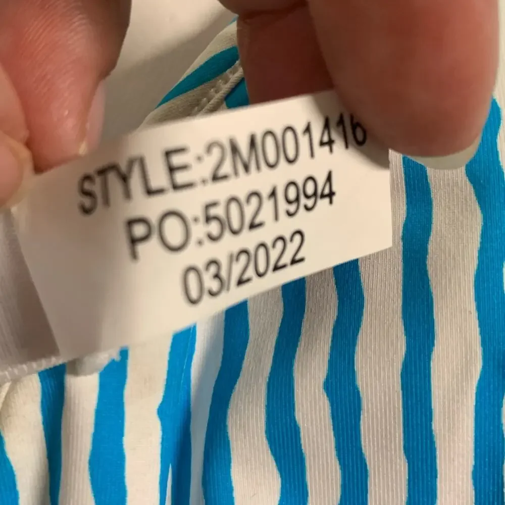 Vineyard Vines S NEW Womens String Bikini Reversible Palms Multi *flaw